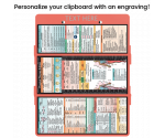 WhiteCoat Clipboard® Trifold - Coral Physical Therapy Edition